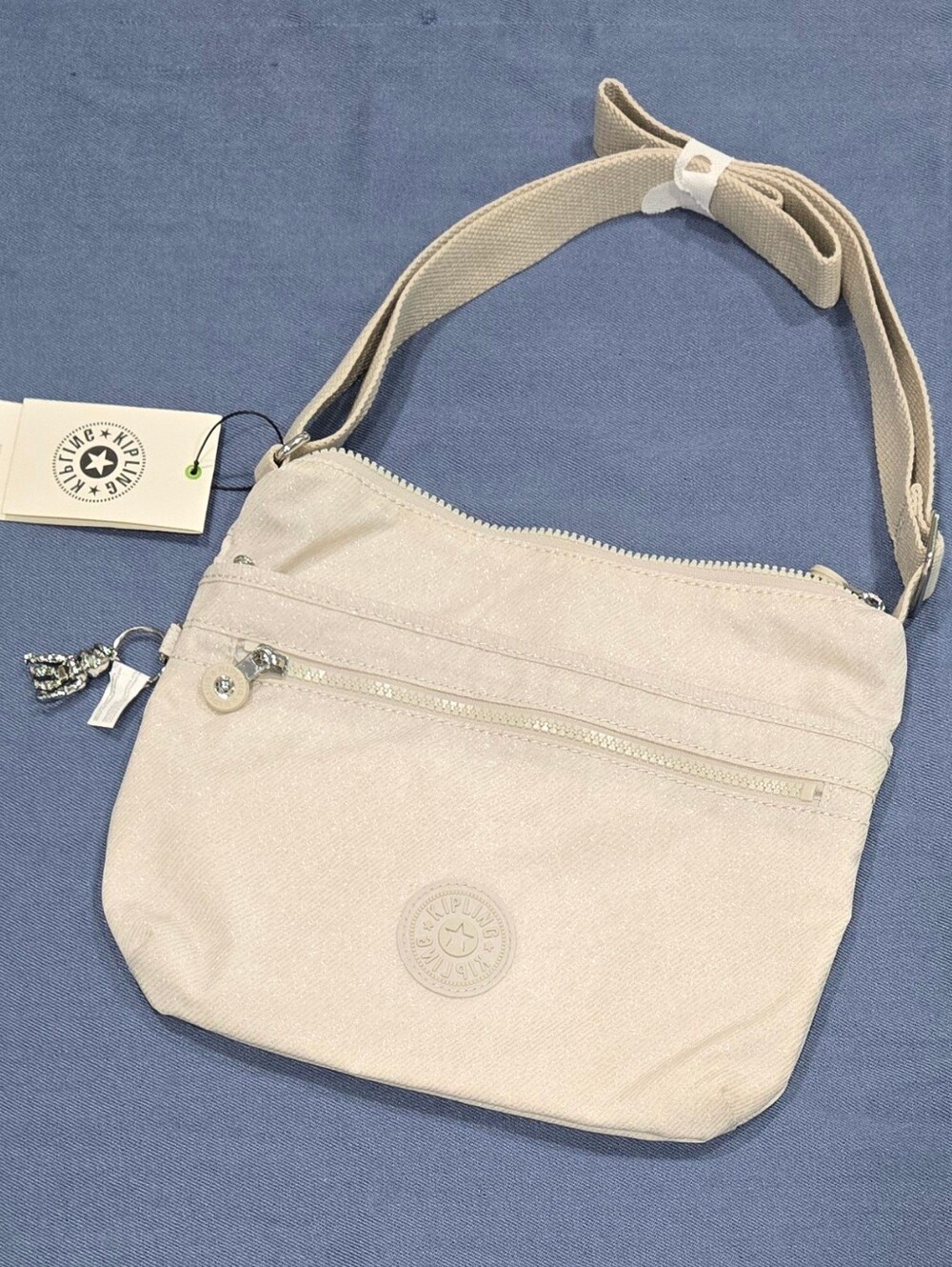 NWT Kipling Arto Crossbody Bag Twist Grey | Read Description